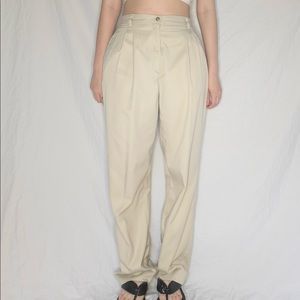 Liz Claiborne cream tailored pant